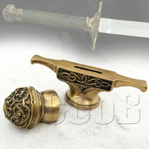 Juego de pomo protector de dedo pinzón de bronce celta para fabricación de cuchillos personalizados CooB - Imagen 1 de 11