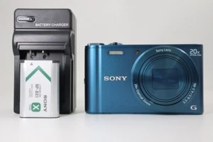 Sony Cyber-shot DSC-WX300 Blue Digital Camera from Japan (f01824) - Picture 1 of 10