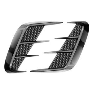 Left &Right Black TPU Car Side Fender Vent Wing Cover Trim Accessories Universal - Picture 1 of 14