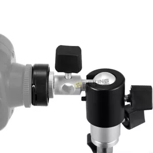 Blitzhalterung drehbar Kugelkopf Regenschirmhalterung Halter Stativ Lichtständer Adapter - Bild 1 von 12