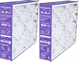 GeneralAire 8FM2025 (2 Pack)- 20" x 25" x 5" MERV 13 Filter for MAC 2000, 3000 - Picture 1 of 1