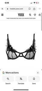 NWOT BLUEBELLA Sabrina BRA Black 36D - Picture 1 of 6
