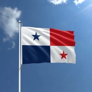 Bandiera Nazionale Panama Orgoglio Internazionale Panamense America Centrale Doppia Faccia - Foto 1 di 3