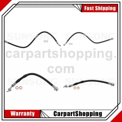 4 Front Rear Brake Hose Brake Line For Nissan Murano 2006 2005 2004 2003 Foto 1 de 4