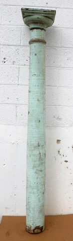 7' Antique Vintage SOLID Wood Load Bearing Structural Porch Column Pillar Post Cover