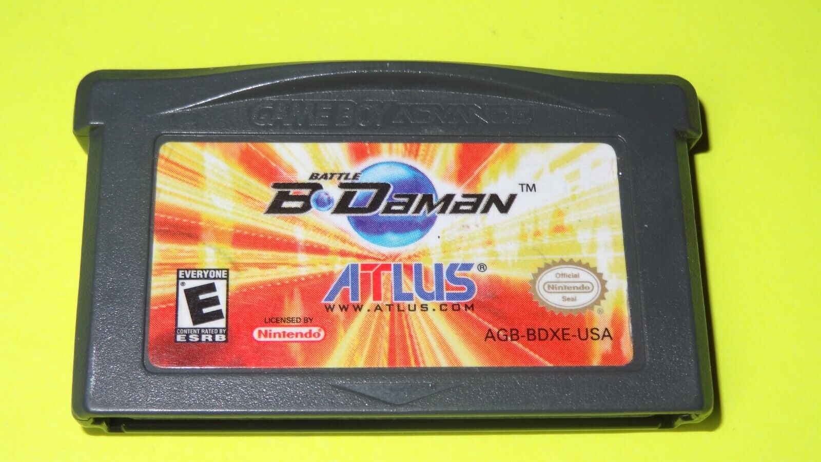 Battle B-Daman - ATLUS Games (Nintendo Game Boy Advance, 2006) AUTHENTIC GBA