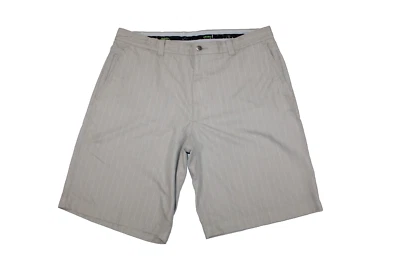 MEN’S GOLF SHORTS CALLAWAY X SERIES SIZE 36 TAN Beige w/ WHITE PINSTRIPES - Изображение 1 из 4