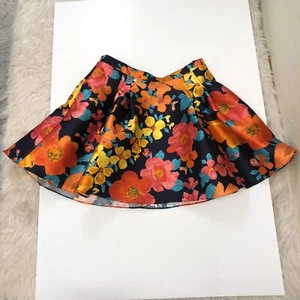 B. Darlin Juniors Womens 13/14 30” Waist Floral Colorful Beach Bohemian Skirt - Picture 1 of 6
