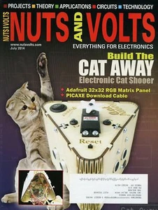 Nuts and Volts Magazine July 2014 Build the Cat Away Electronic Cat Shooer - Foto 1 di 2