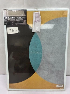 Paquete de 3 paneles acústicos de arte absorbente premium Bubos Simply Geometry 32"x24" AM31 Foto 1 de 4