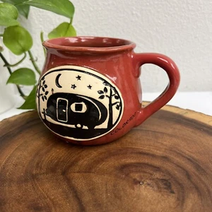 Cape Shore Authentic Souvenirs Camper Ceramic Mug Red Burnt Pottery Colorado - Picture 1 of 6