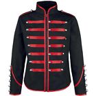 Daily Men's Coat Top Long Sleeve Medieval Red Slight Stretch Solid Color