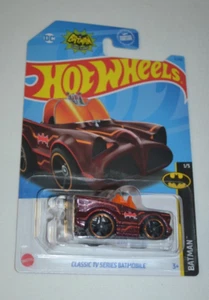 HOT WHEELS 2023 BATMAN 1/5 - CLASSIC TV SERIES BATMOBILE METALLIC RED - Bild 1 von 6