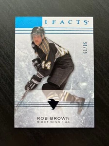 2014-15 Upper Deck Artifacts Sapphire /85 Rob Brown Pittsburgh Penguins #32 - Picture 1 of 2