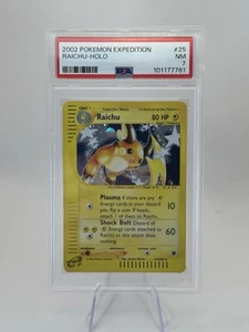 RAICHU 25/165 | PSA 7 | Holo Expedition WOTC Graded Pokémon Card Slab - Picture 1 of 2