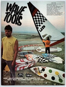 Vintage Print Ad 1982 Wave Tools Surf Board Designs Costa Mesa 8.25" x 10.75" - Picture 1 of 1