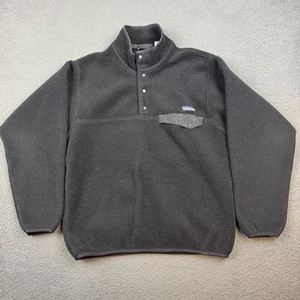 Vintage Patagonia Snap T Fleece Pullover Jacke Herren Small Schwarz Synchilla - Bild 1 von 10