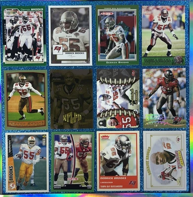 1998 Pacific Paramount - 2006 Topps Heritage Derrick Brooks Lot Buccaneers NM+ - Image 1 of 4
