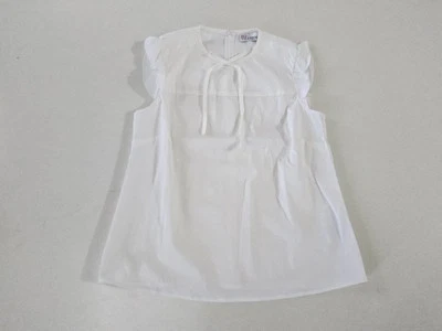 Blusa feminina Red Valentino sem mangas com babado tamanho 40 - Imagem 1 de 4