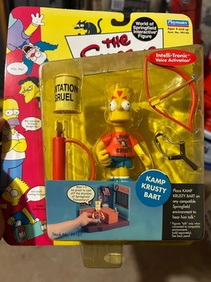 Figura The Simpsons World of Springfield Kamp Krusty Bart - Playmates 2000 Nueva Foto 1 de 4