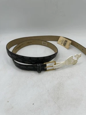 Cinturón vintage Swank Allicator grano dividido 38 con etiquetas adjuntas Foto 1 de 4