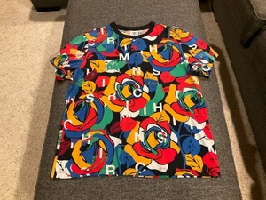 Adidas Originals US Size L RICH MNISI All Over Print Loose Tee T Shirt Top - Picture 1 of 5