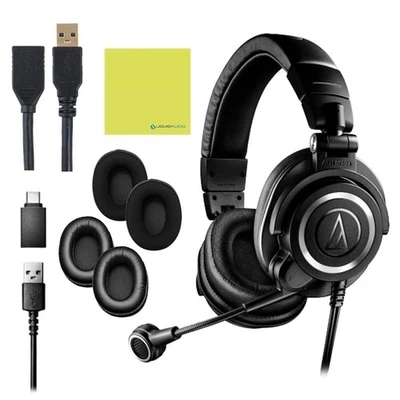 Audio Technica ATH-M50X STS-USB StreamSet USB Streaming Auriculares Paquete con 3... Foto 1 de 4