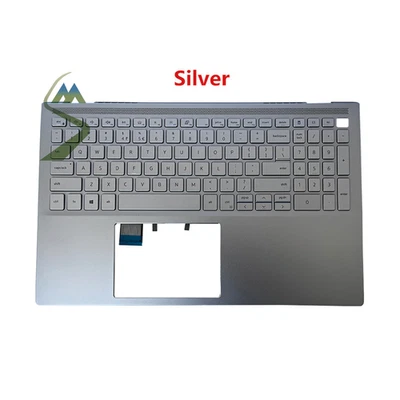 Nuevo teclado retroiluminado con cable con reposamanos 2 en 1 para Dell Inspiron 7000 7501 7500 Foto 1 de 4