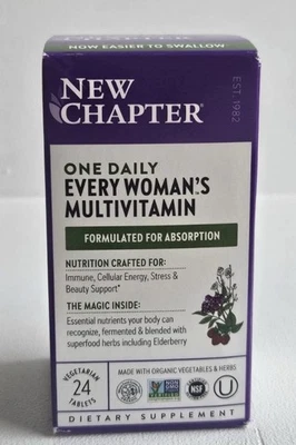New Chapter Every Woman’s One Daily Multivitamínico Comprimidos 24 unidades Exp 10/2025 Foto 1 de 4