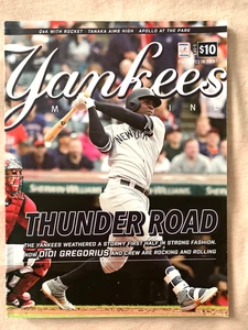 NY YANKEES PROGRAM DIDI GREGORIUS JULY 2019 MLB BASEBALL MAGAZINE PHILLIES - Picture 1 of 3