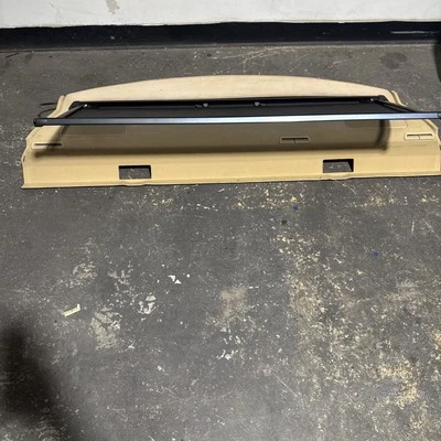 06-12 BMW E90 328i 335i 330i Rear Window Parcel Shelf Set w/Sunshade Beige 8136 - Image 1 of 4