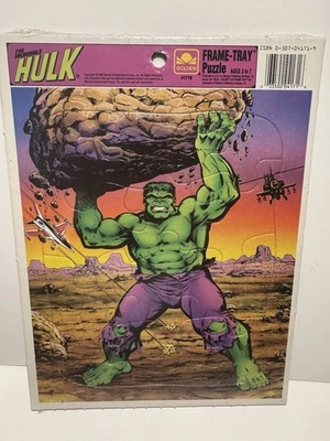 Golden 1990 The Incredible Hulk Frame-tray Puzzle - Image 1 of 4