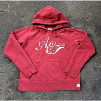 Moletom com capuz American Eagle feminino M rosa suéter com capuz pulôver - Imagem 1 de 4