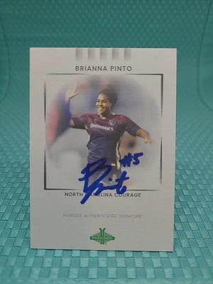 2022 NWSL Parkside Paramount Brianna Pinto Signature Series Card #PSS-BP - Image 1 of 2