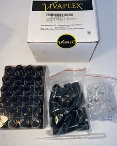 Vivaplex, 24, Amber, 10 ml (1/3 oz) Glass Bottles, with Glass Eye Droppers - Picture 1 of 1