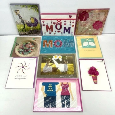 Papyrus Mother's Day Cards, for Mom, Mommy to be, New Mom, Wife is Hot Lot of 10 - Image 1 of 4