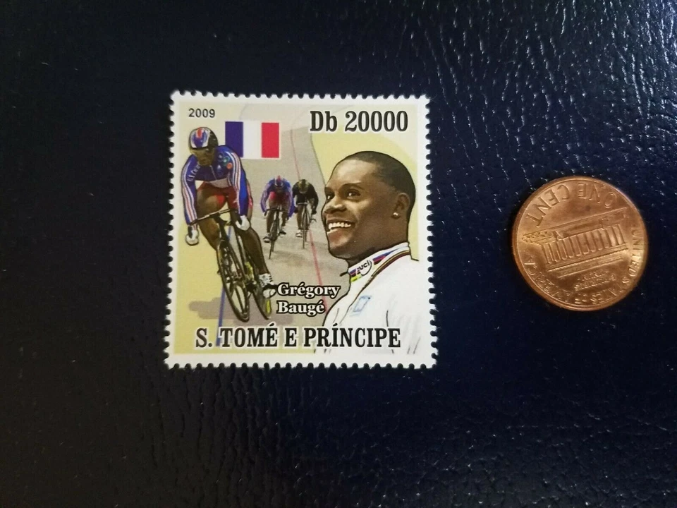 Grégory Baugé Ciclista Ciclista S. Tome E Principe 2009 SELLO Foto 1 de 1