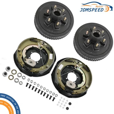 Freno eléctrico autoajustable de 12" X 2" con kits de tambor de círculo de pernos de 6 en 5,5" Foto 1 de 4