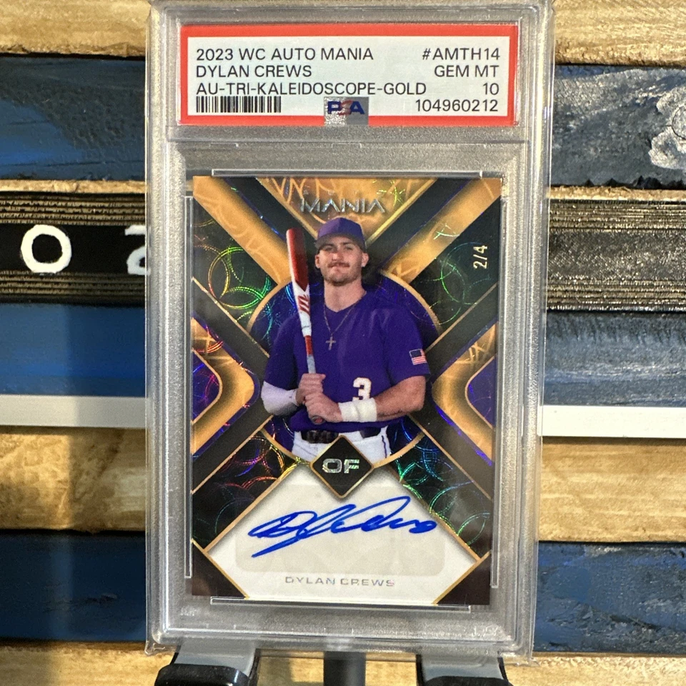 2023 wildcard automania Dylan Cruz AU - TRI – Kaleidoscope – gold 2/4 Psa 10 - Image 1 of 2