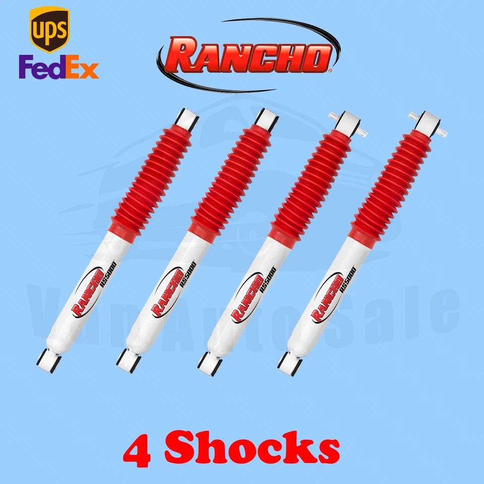 Kit Rancho 4 Amortiguadores de Gas RS5000X Delanteros y Traseros para Chevrolet V30 4x4 87-88 Foto 1 de 4