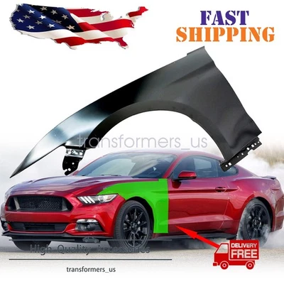 Fender Fits 2015 2016 2017 Ford Mustang Front Driver Left LH Side Primed Steel - Imagem 1 de 4
