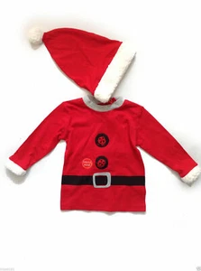 Next Christmas Santa Top and Hat With Novelty Sound Effect 12-18mth - Picture 1 of 1