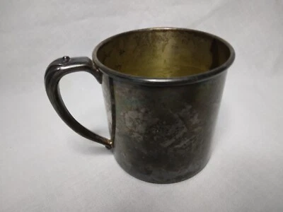 Taza bebé Tudor Plate Oneida Community plateada Foto 1 de 4