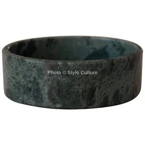Round Unjoined Large Marble Tray Utility Green Scented Candle Tray for Bedroom - Picture 1 of 3