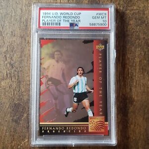1994 World Cup WC9 Fernando Redondo Player of the Year Rookie 💎 PSA 10 Gem Mint