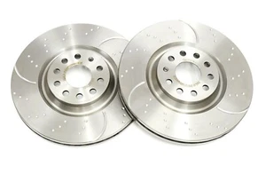 Discos de freno delanteros con hoyuelos y ranurados para adaptarse a Cupra ATECA 2.0 TSI 4Drive - Imagen 1 de 2