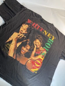 T.O.P Vintage Whitney Houston Waiting To Exhale T-Shirt Size XXL Black Rap Tee - Picture 1 of 10