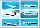 Carte postale flotte d'avions British Airways Concorde Trident BAC Tristar 747 BZ18