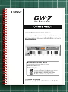 Roland GW-7 — 2 in 1 Owners Manual User Guide Instructions — 67 Pages — USA Made - Picture 1 of 7