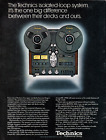 vtg 70s TECHNICS RS 1506 OPEN REEL DECK MAGAZINE PRINT AD To Tape Recorder Pinup